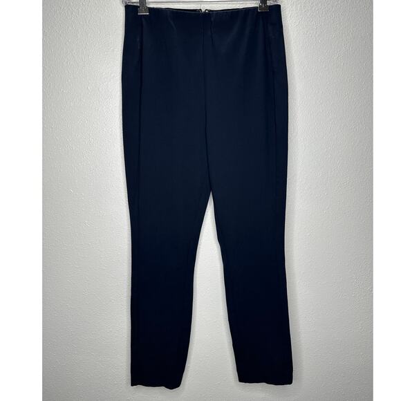 rag & bone Navy Blue Stretch Back Zip High Waist Trouser Pants 8 - Picture 2 of 11